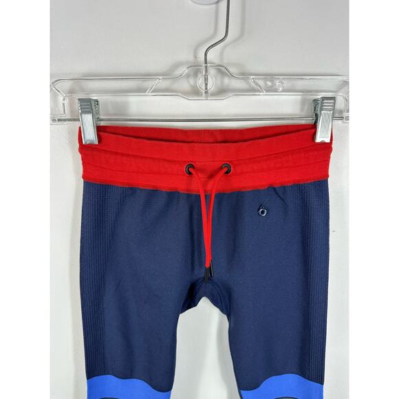 Kari Traa Tveito Tights Base Layer Leggings Blue Red Size XS/S Ski Preppy - Picture 7 of 12